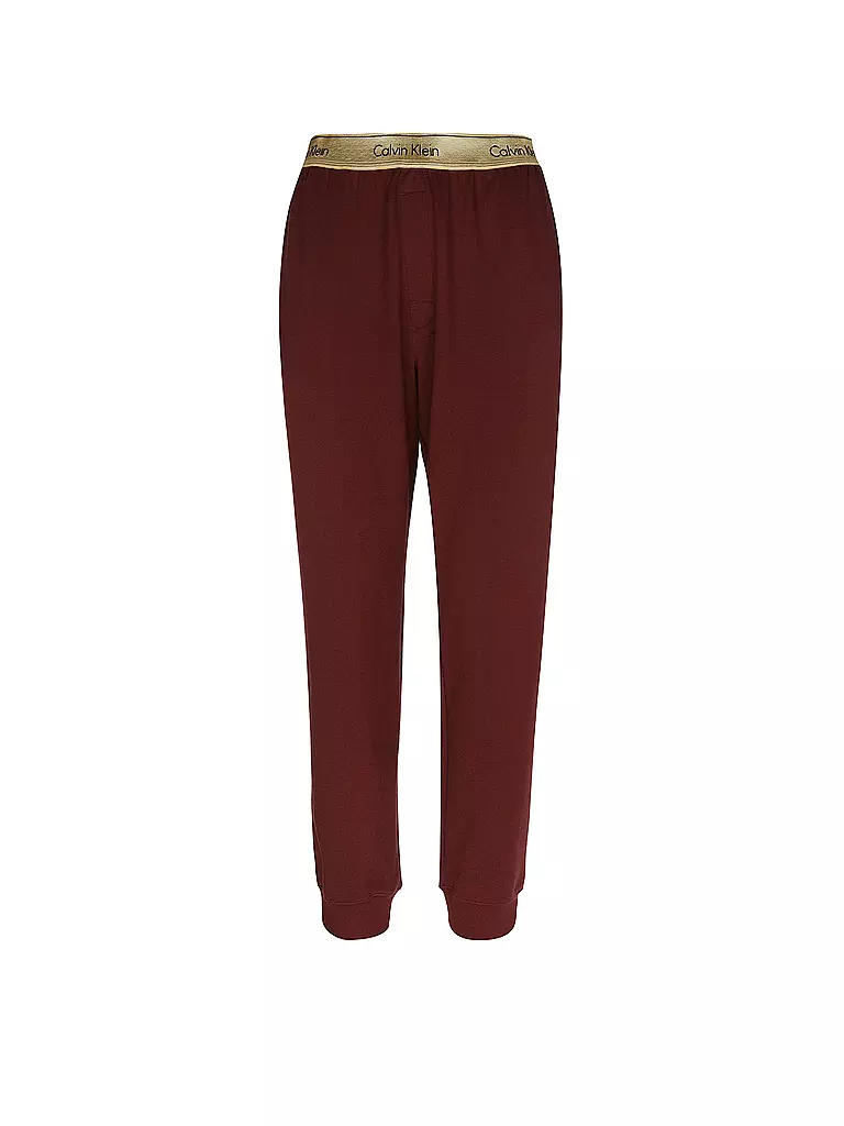 CALVIN KLEIN Loungewear Hose  dunkelrot