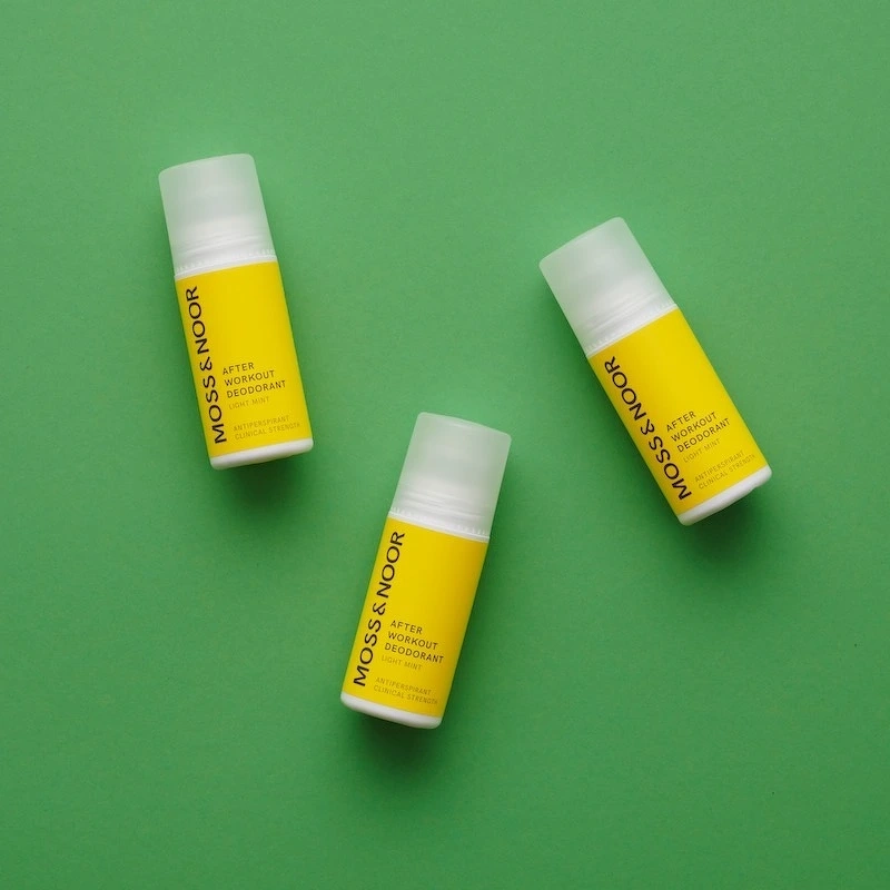 Moss & Noor After Workout Deodorant 3 Pack - Light Mint