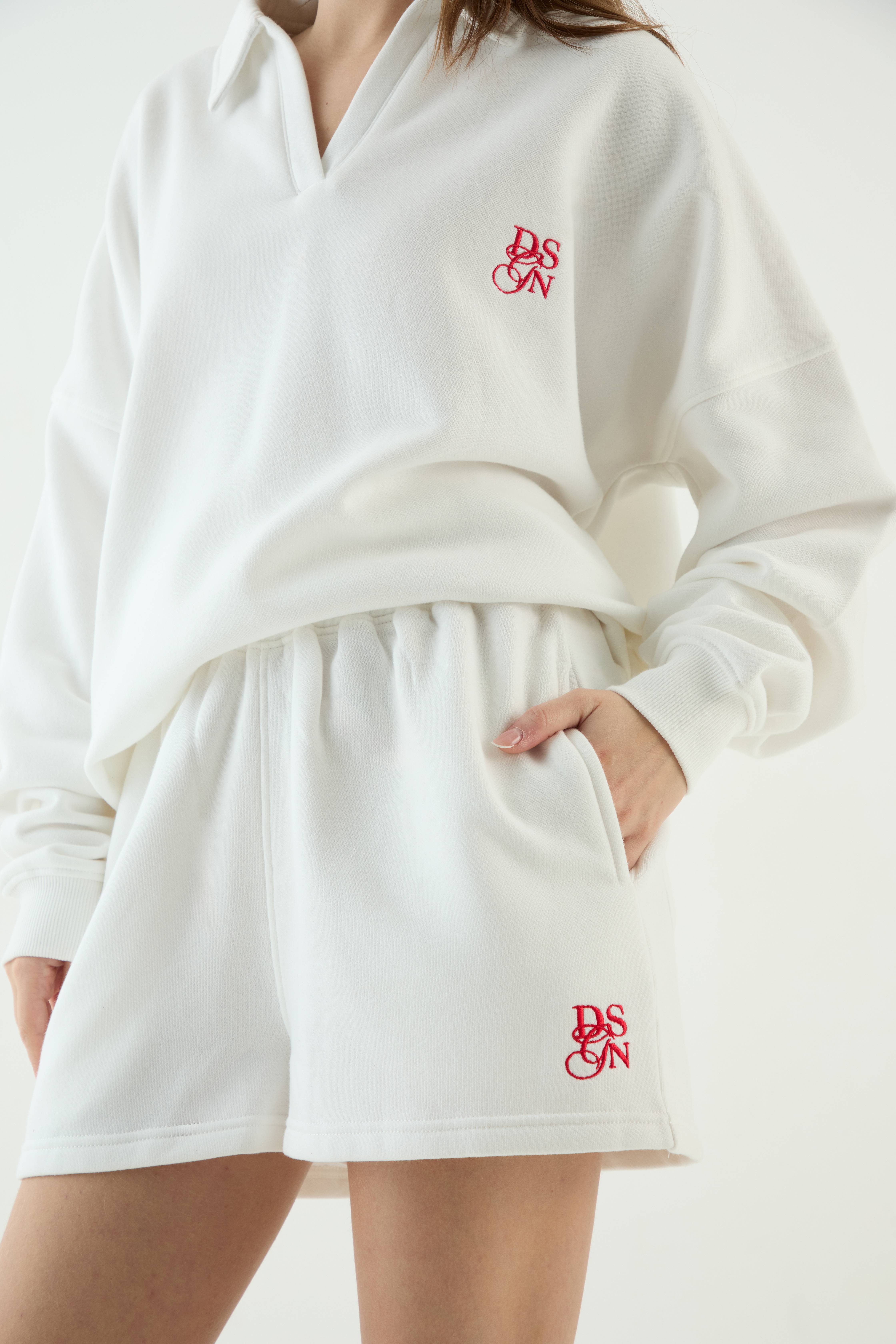 Short Molleton Taille Cordon De Serrage Dsgn Studio
