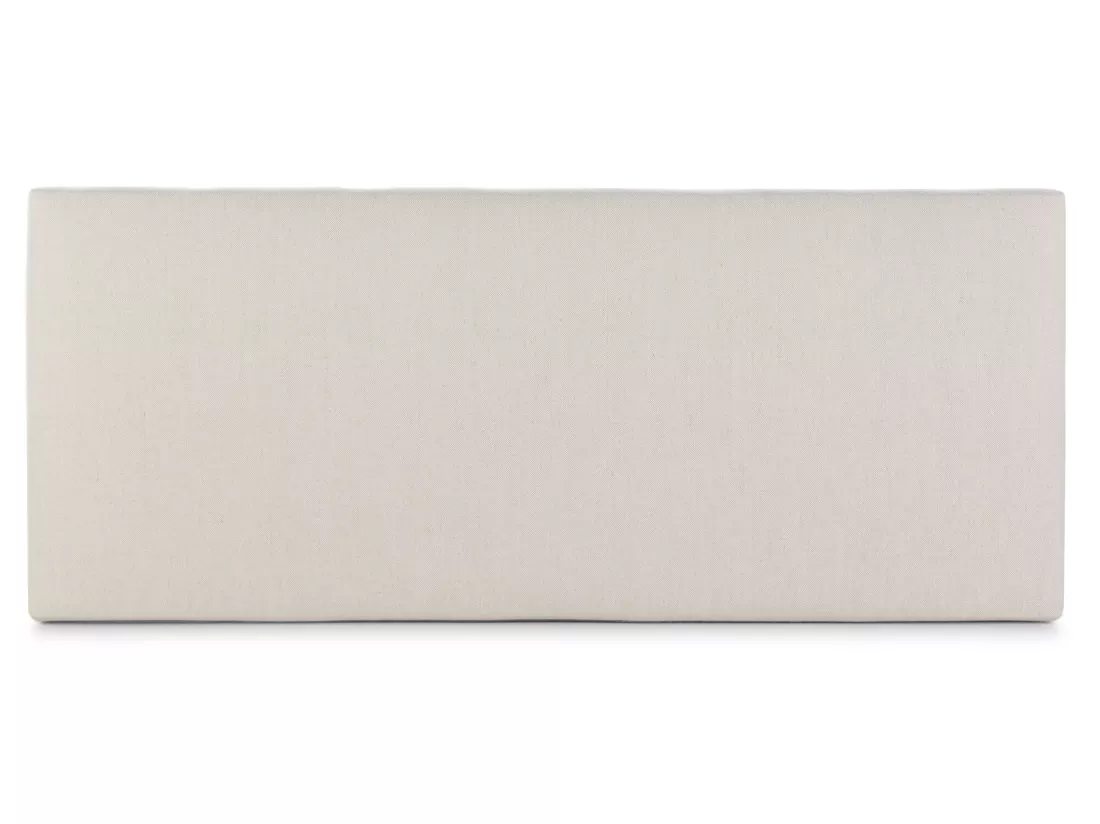 Tête de lit tapissée Tagomago 140x60 cm de Lin Naturel, 8 cm d'épaisseur