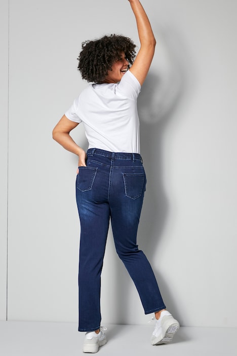 Shaping-Jeans, Powerstretch-Denim, 5-Pocket, teilelastischer Bund