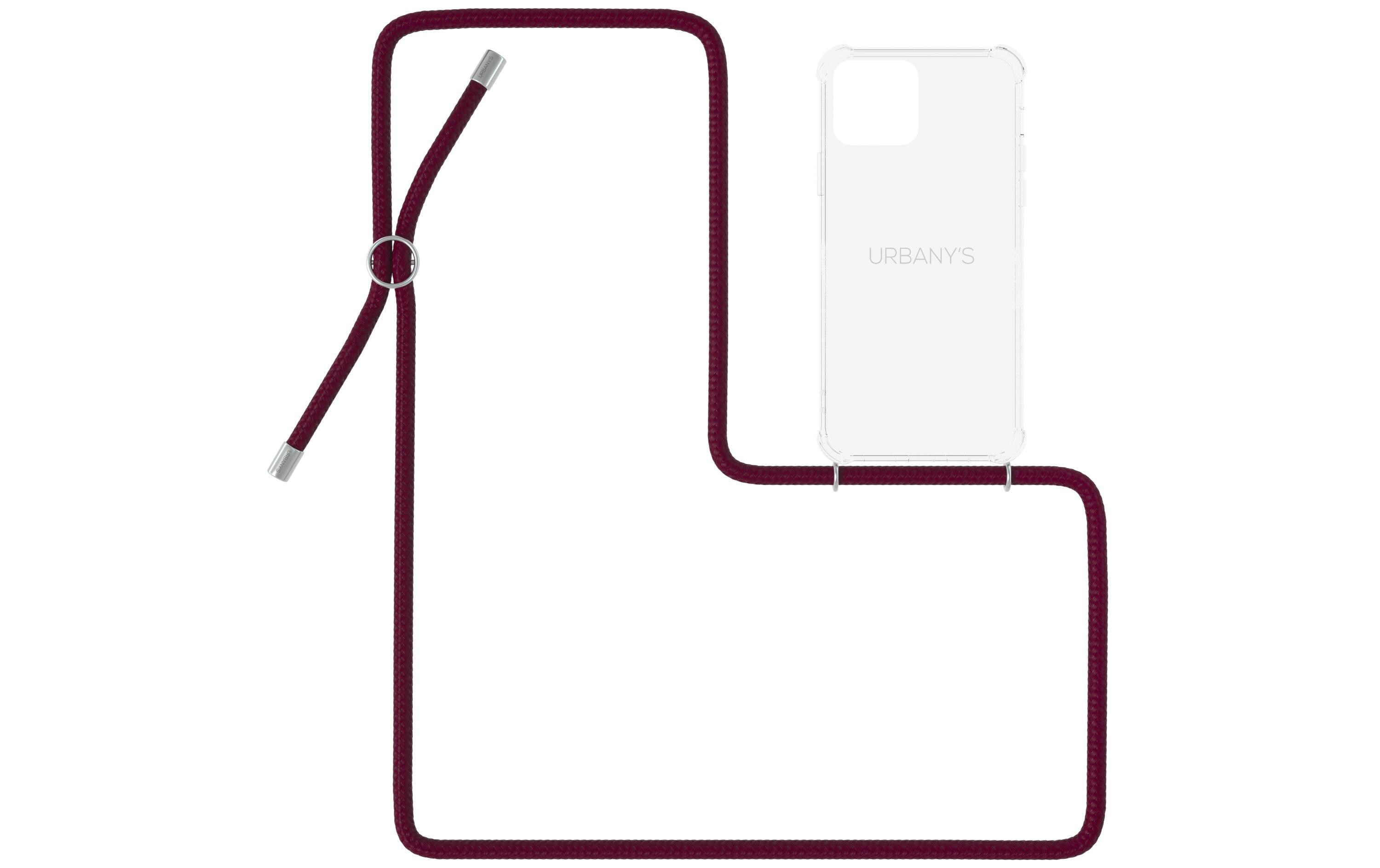 Necklace Case iPhone 12 Pro Max Red Wine TransparentSchutzhülle mit Handykette für das Apple iPhone 12 Pro Max