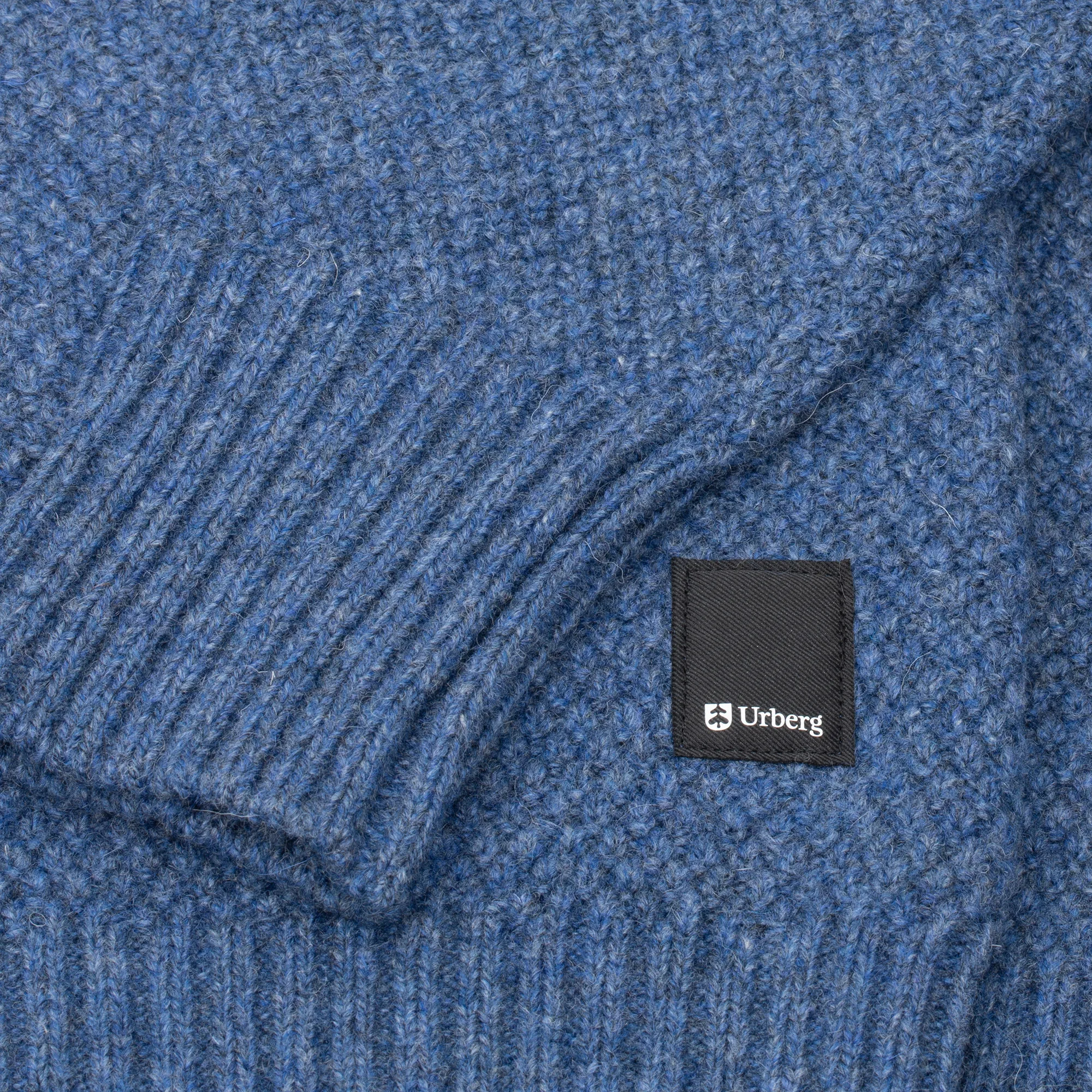 Urberg Moss Knit Sweater Wmn Blue Melange