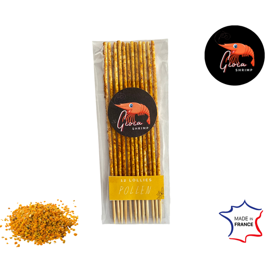 12 Lollies pollen pour crevettes d'aquarium