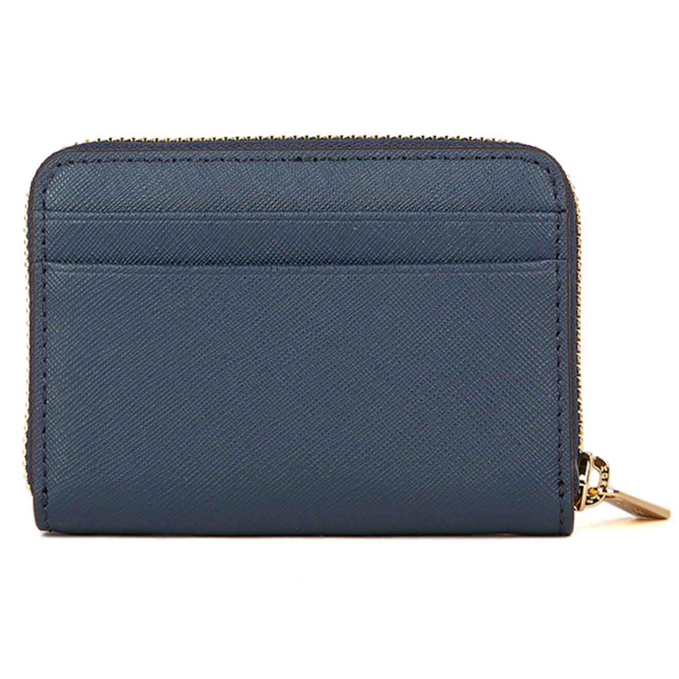 Michael Kors Porte-Monnaie en Cuir Jet Set bleu marine - 11x8 cm