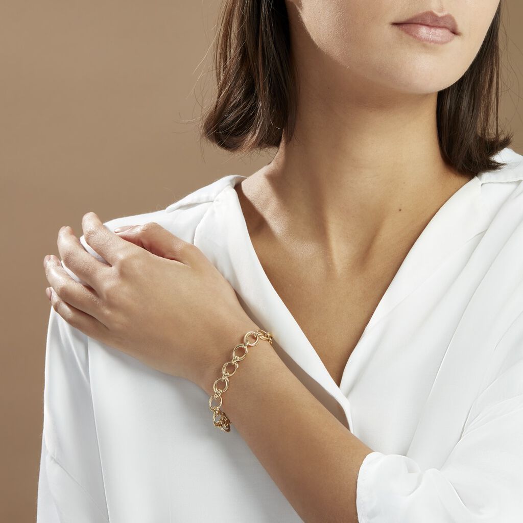 Bracelet Aaron Maille Fantaisie Or Jaune