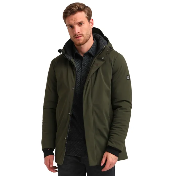 Gabbiano Minimalistic Stretch Parka Winterjas Heren