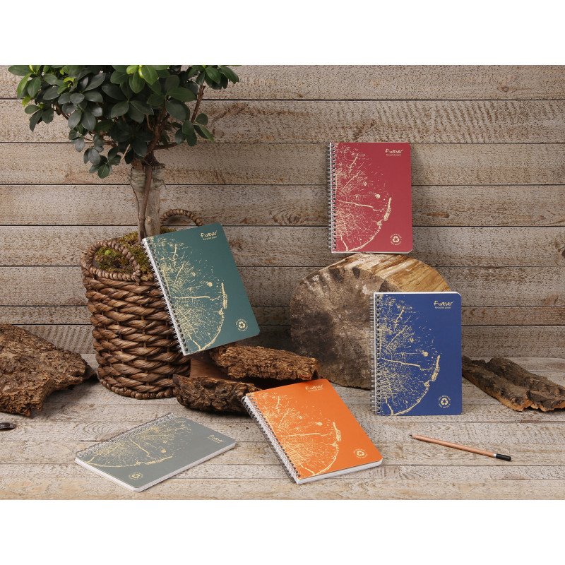 Cahier recyclé Forever Premium A5 petits carreaux 120 pages