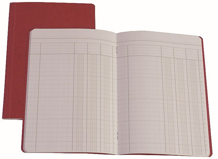 Simplex Statistikheft, 3 Kolonnen, A5, rot