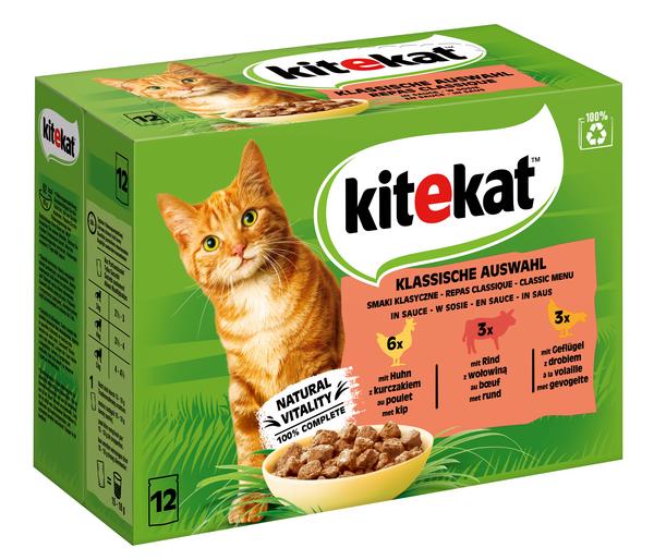 KITEKAT® Nassfutter für Katzen Multipack
