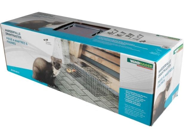 Windhager Marderfalle Drahtkasten 60 cm x 18 cm x 20 cm Fahrzeugschutz gegen Marder
