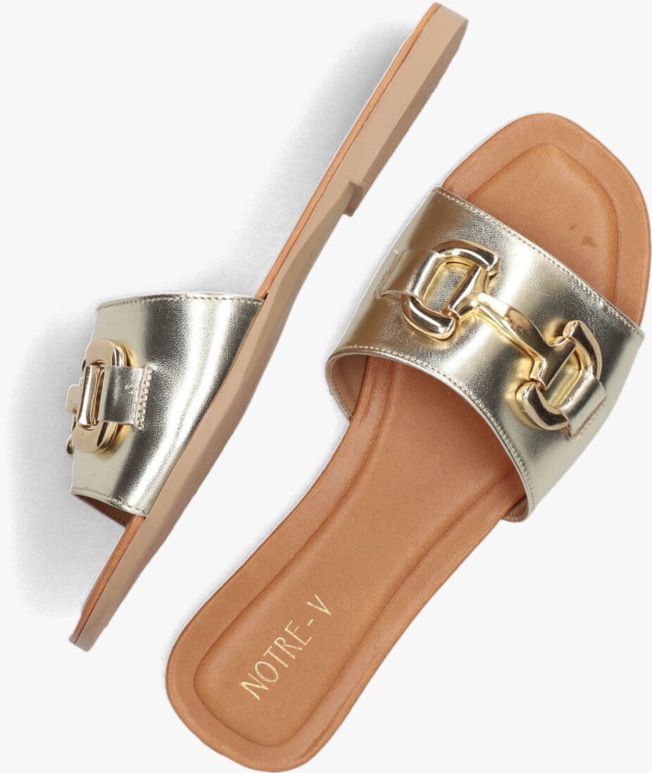 NOTRE-V gouden notre-v slippers 886l