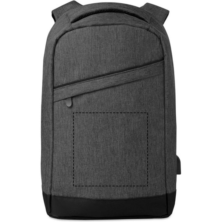 Sac à dos publicitaire connecté pour ordinateur 13’’ - marquage 1 couleur