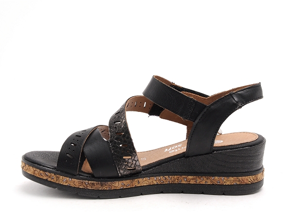 Remonte nu pieds talons femme d3064 noir