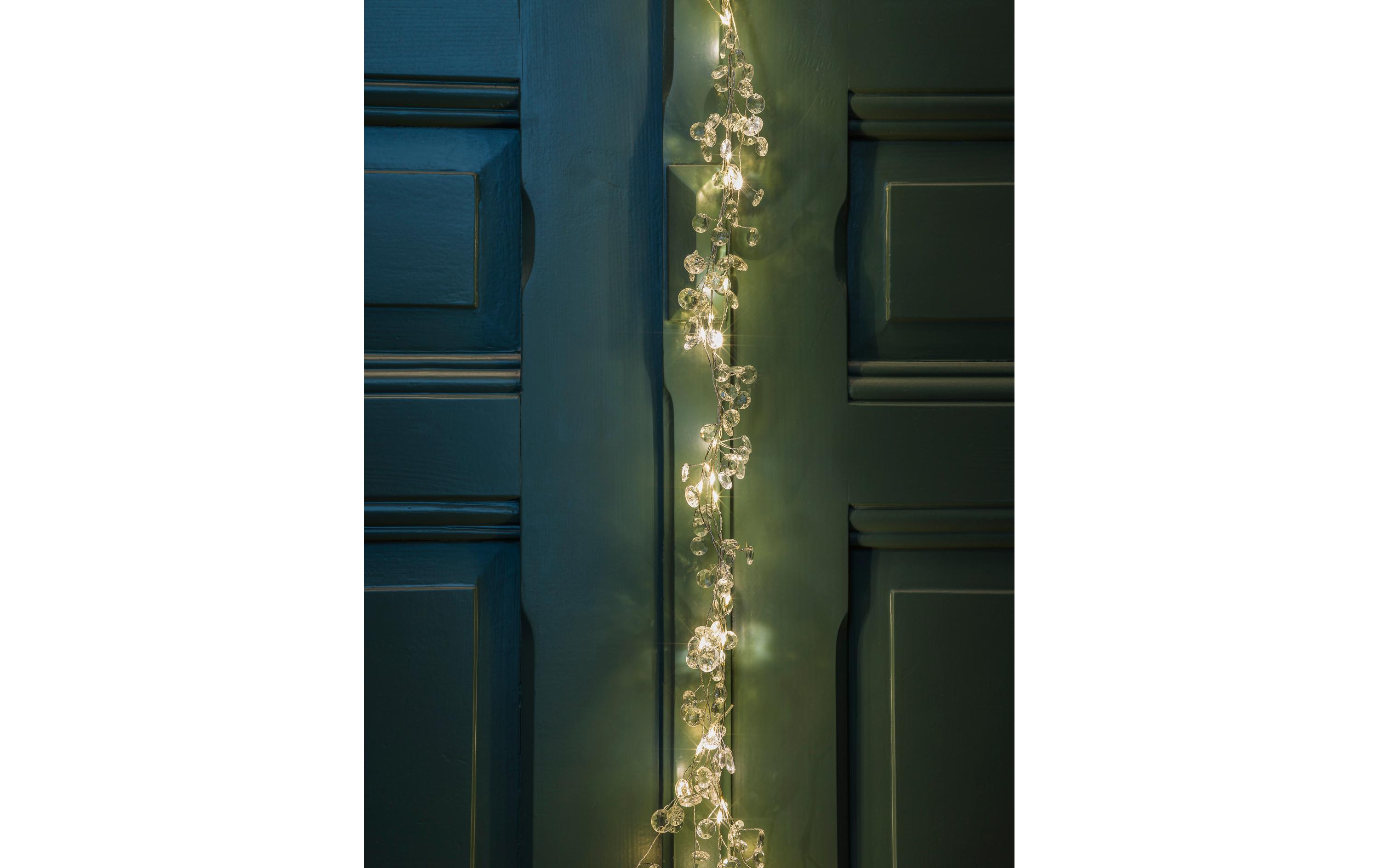 LED-Lichterkette Silver Jewels, 80 LEDs, 2 m, IndoorDekorative LED-Lichterkette