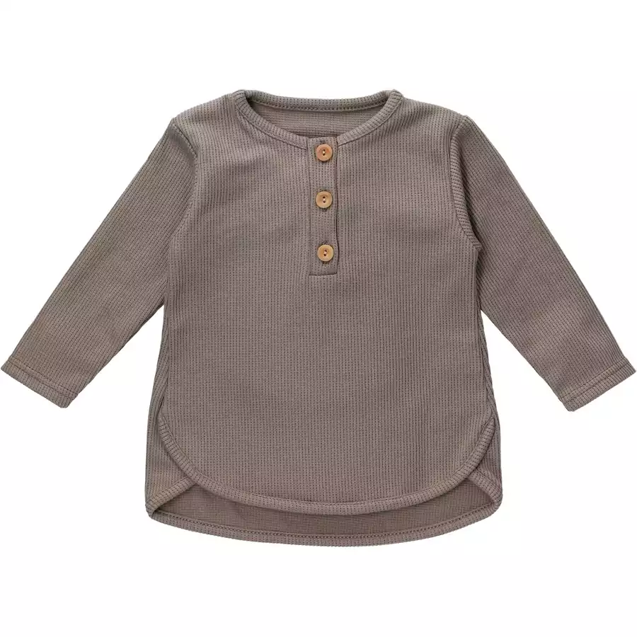 Baby Sweets Shirt Langarm Nice, Wild & Cute taupe