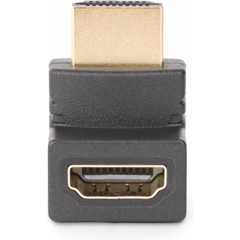 StarTech.com Adaptateur HDMI 2.0 à Angle Droit Vertical, Mâle vers Femelle, Économiseur de Port HDMI Vertical à 90 Degrés, 4K 60Hz, Extension Coudé pour HDMI à Haut Débit, Raccord HDMI 2.0 en Angle Vertical, M/F