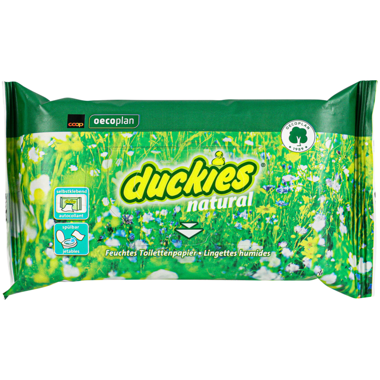 Oecoplan Duckies Toilettenpapier feucht natural