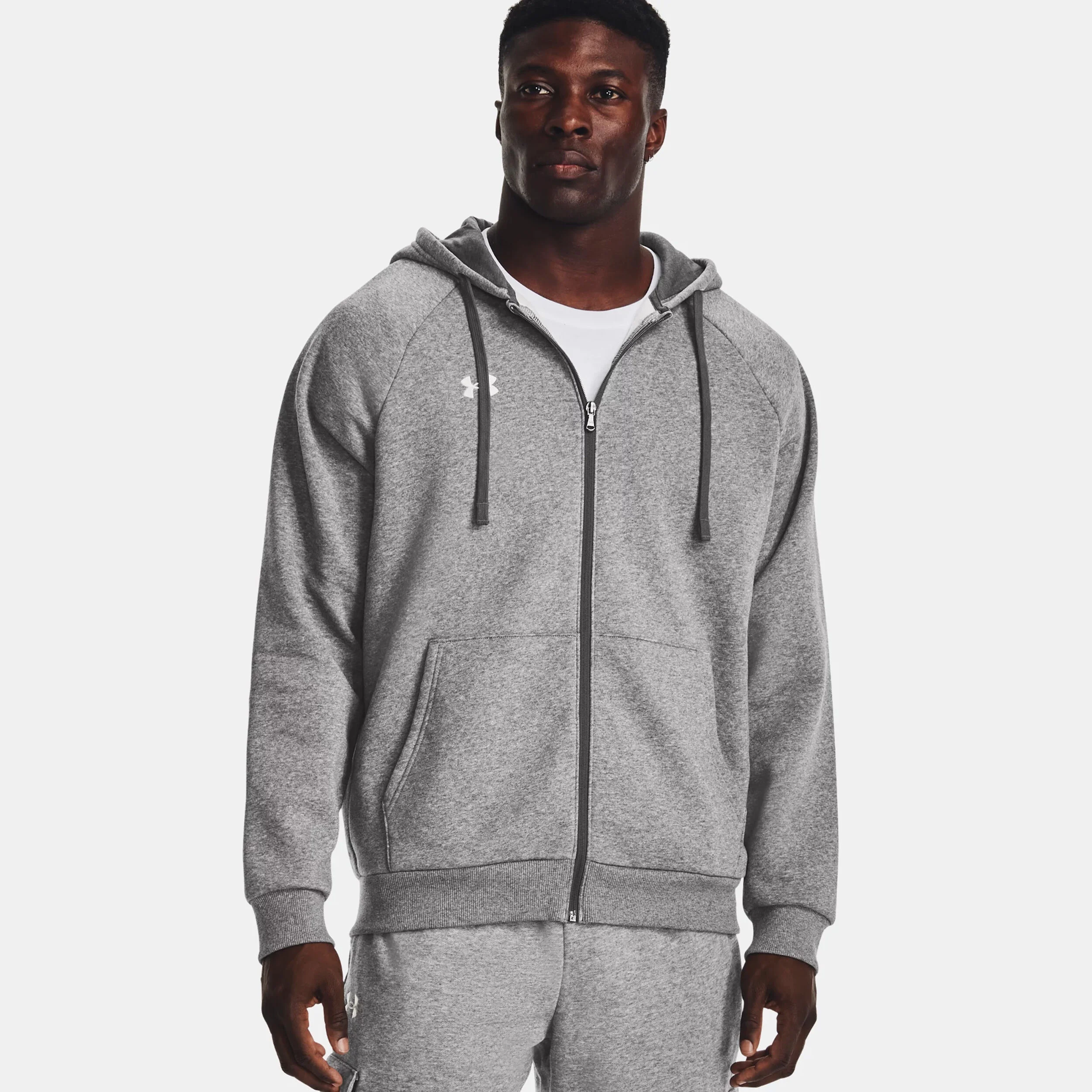 Under Armour Rival Gilet En Coton Hommes - Gris
