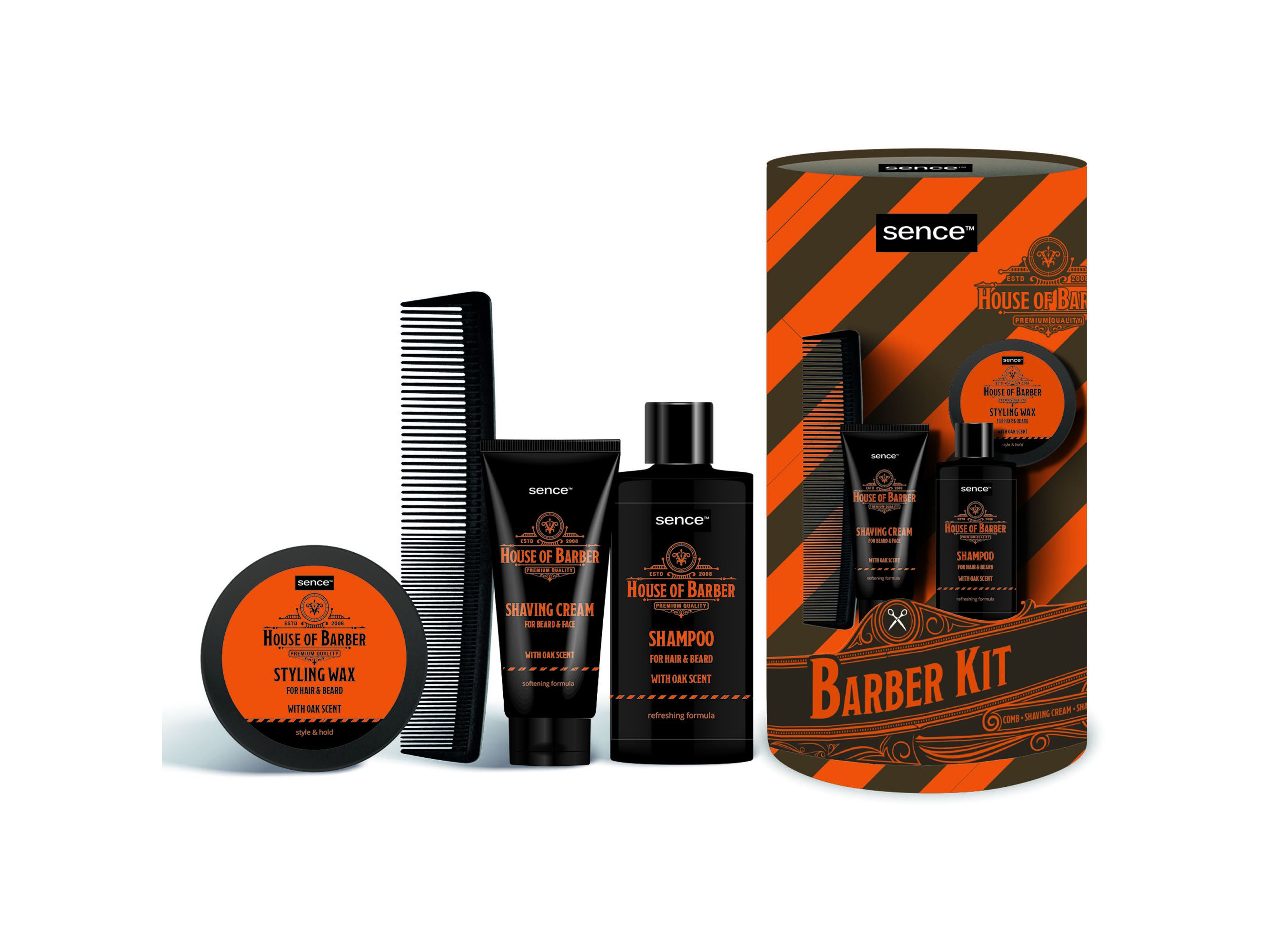 CONJUNTO SENCE HOUSE OF BARBER 4P