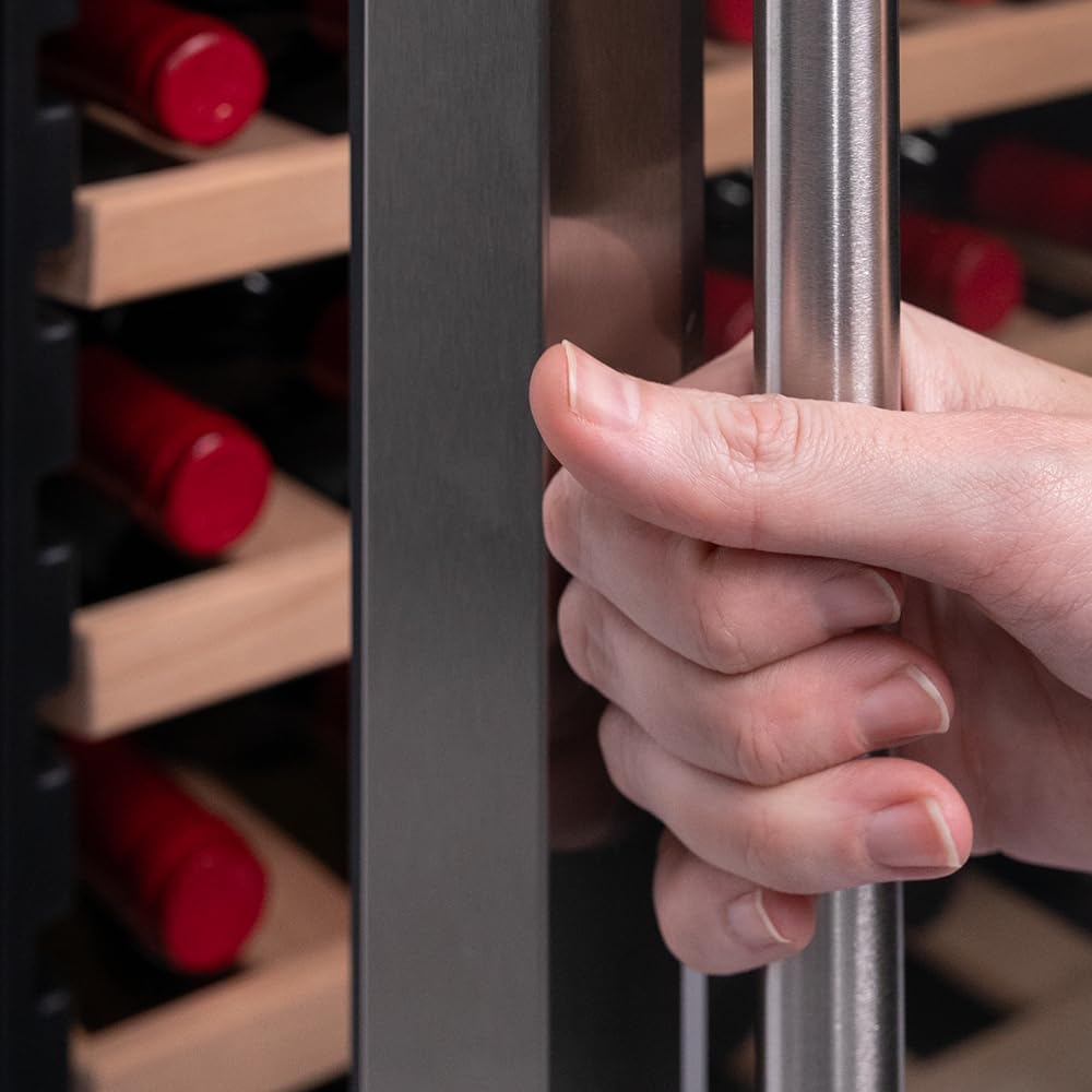 Cecotec Cave à vin 34 bouteilles Bolero grandsommelier 34030 inox compressor, 80 L, Refroidissement par compresseur, Température réglable de 5 à 18°C, Commande tactile, Affichage, LED intérieur