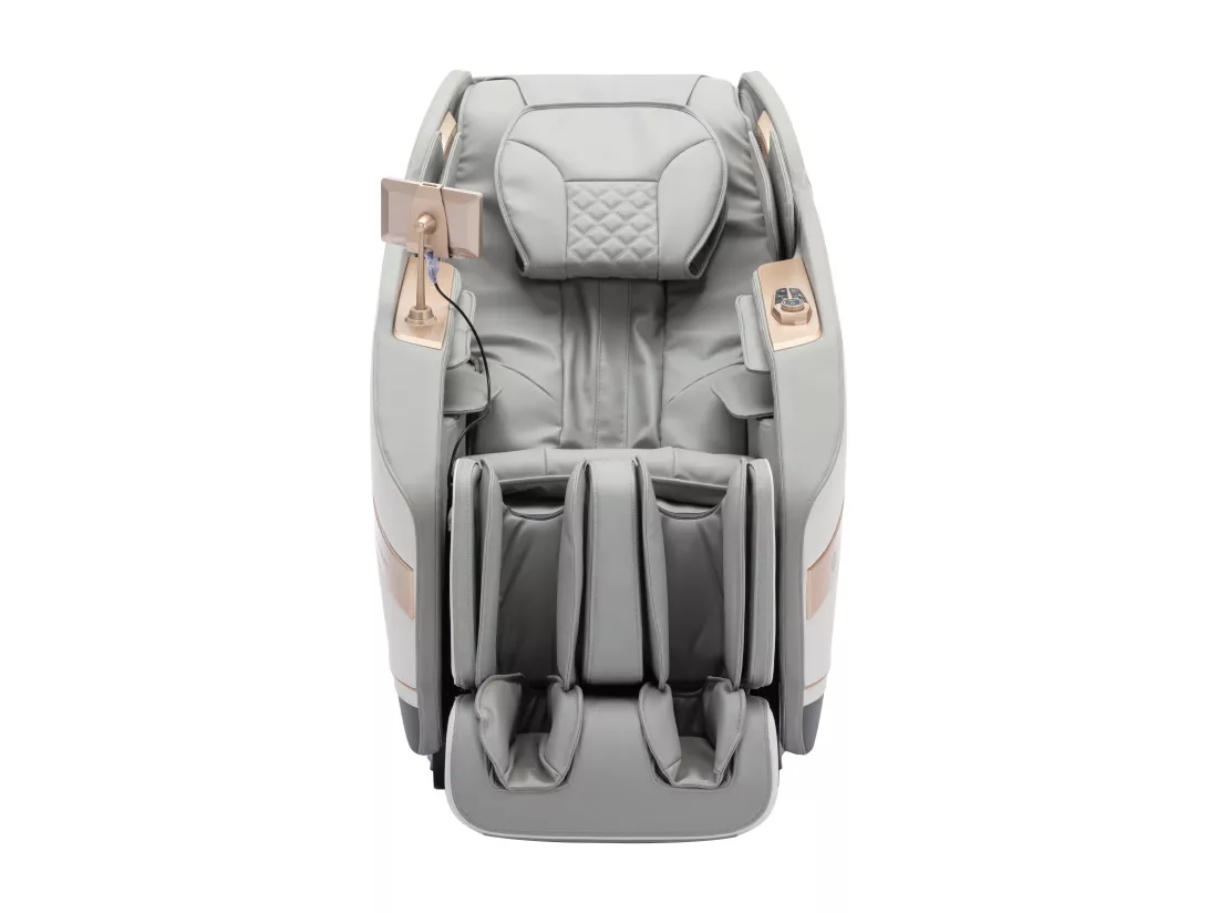 Fauteuil massant en simili - Système zero gravité - Gris - MOWATA
