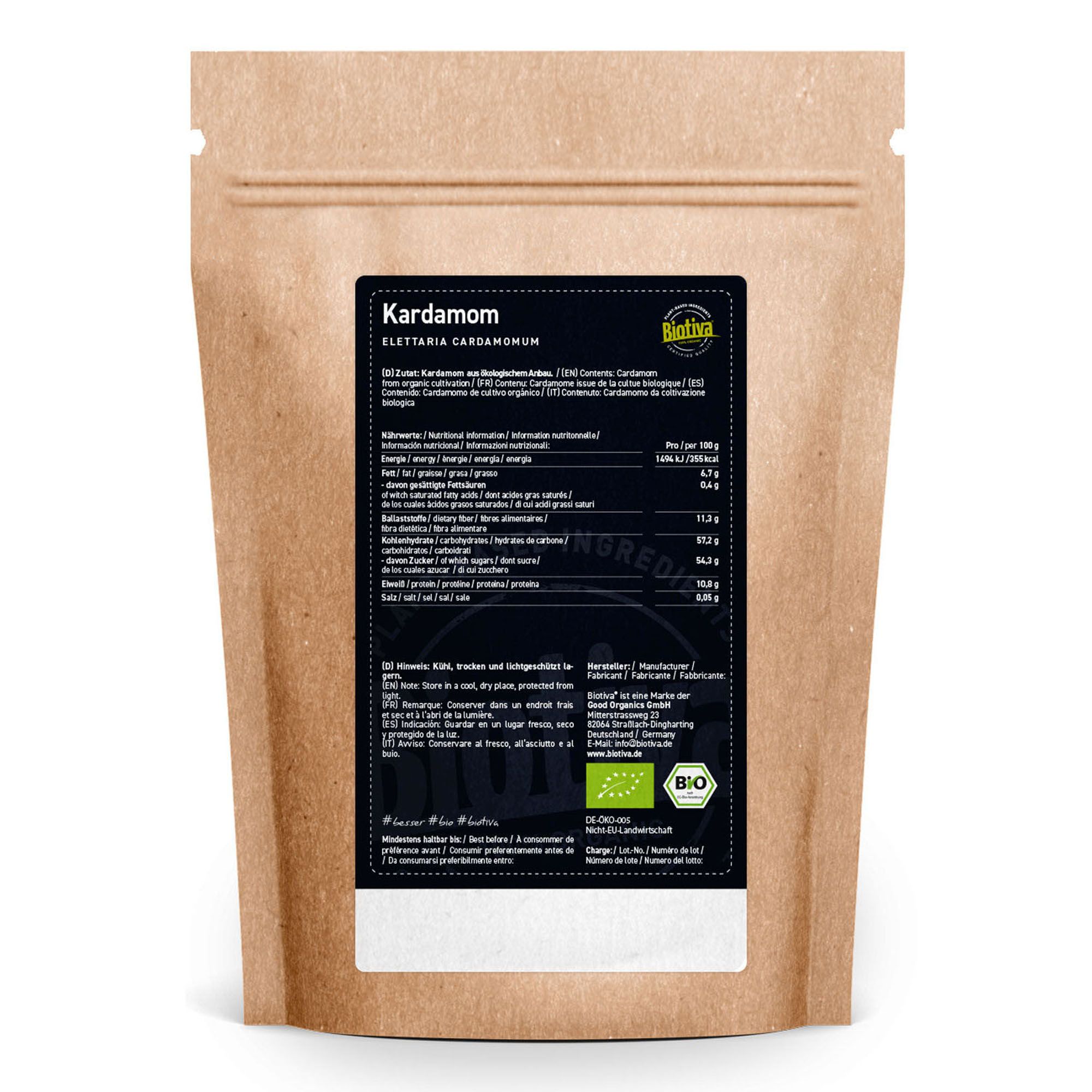 Biotiva Kardamom ganz Bio