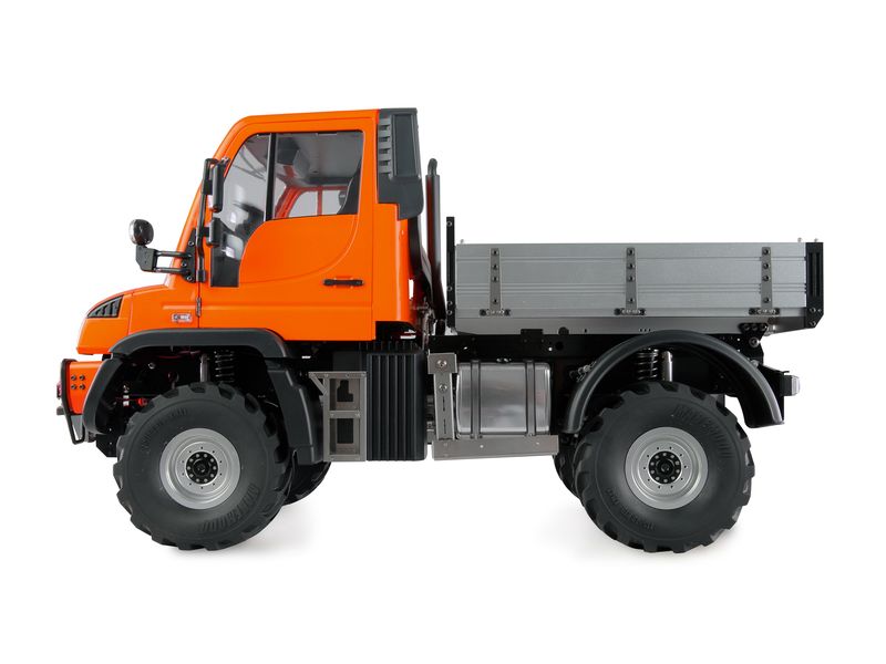 Amewi Mercedes-Benz Unimog Geräteträger 4WD Orange 1:10, AR Originalgetreues Unimog RC-Modell