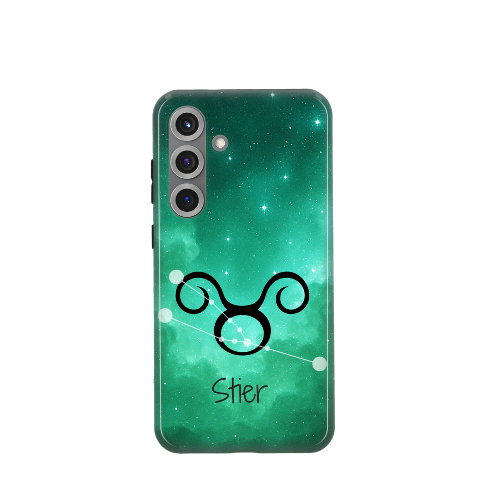 Samsung Galaxy S25 Plus Hybrid (Kunststoff / Gummi) Hülle Stier 2 - Grün