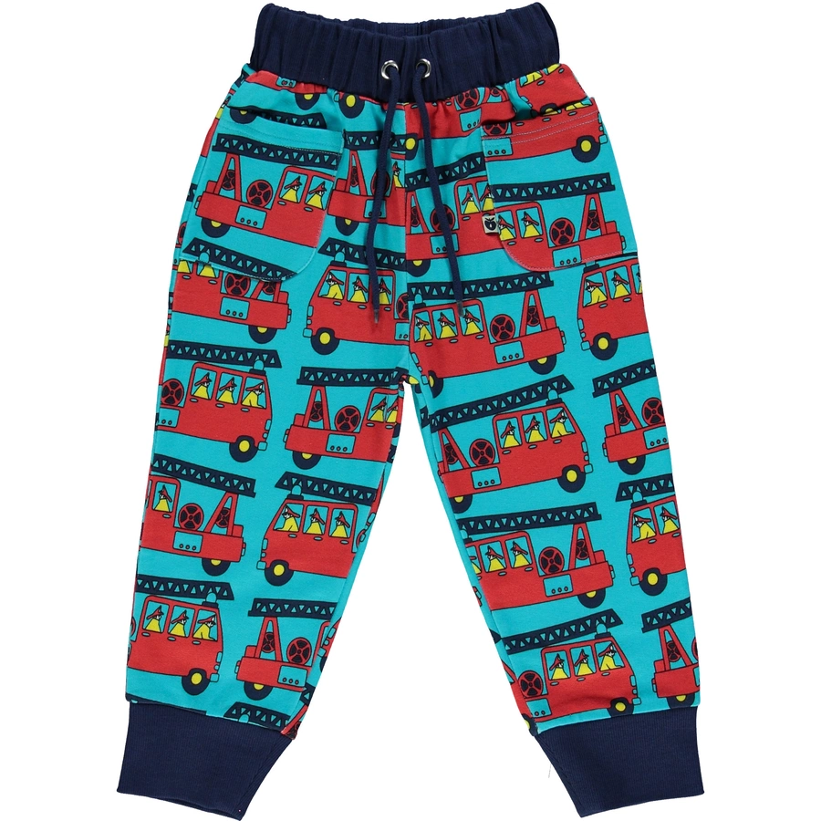 Smafolk Sweathose Feuerwehrauto Blue Atoll
