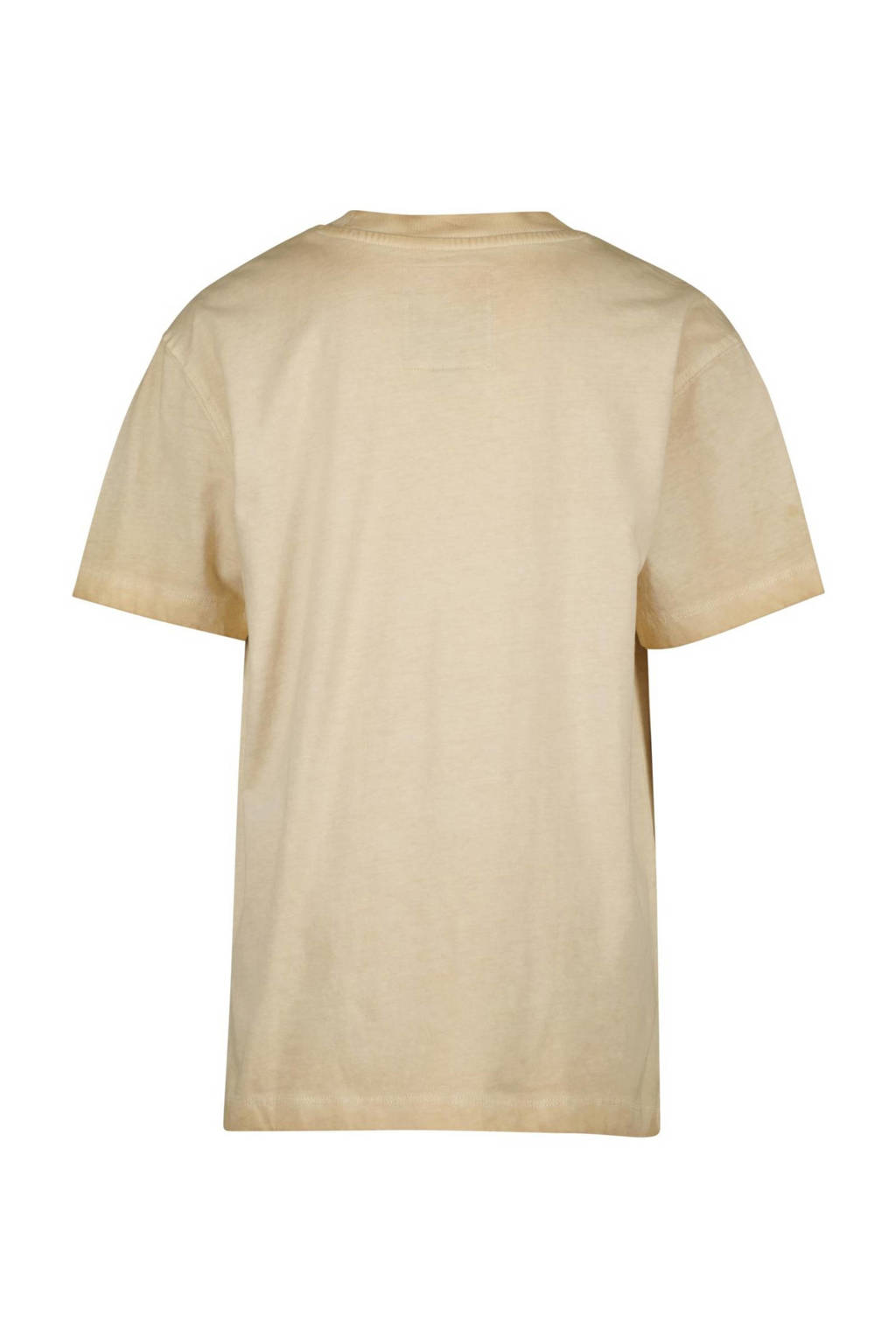 Vingino oversized T-shirt JOEY met printopdruk zand