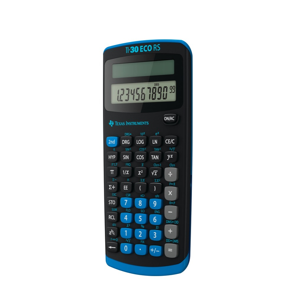 TI-30 ECO RS Solar Schulrechner Wissenschaftlicher Taschenrechner mit 10   2-stelliger LCD-Anzeige (431058001)