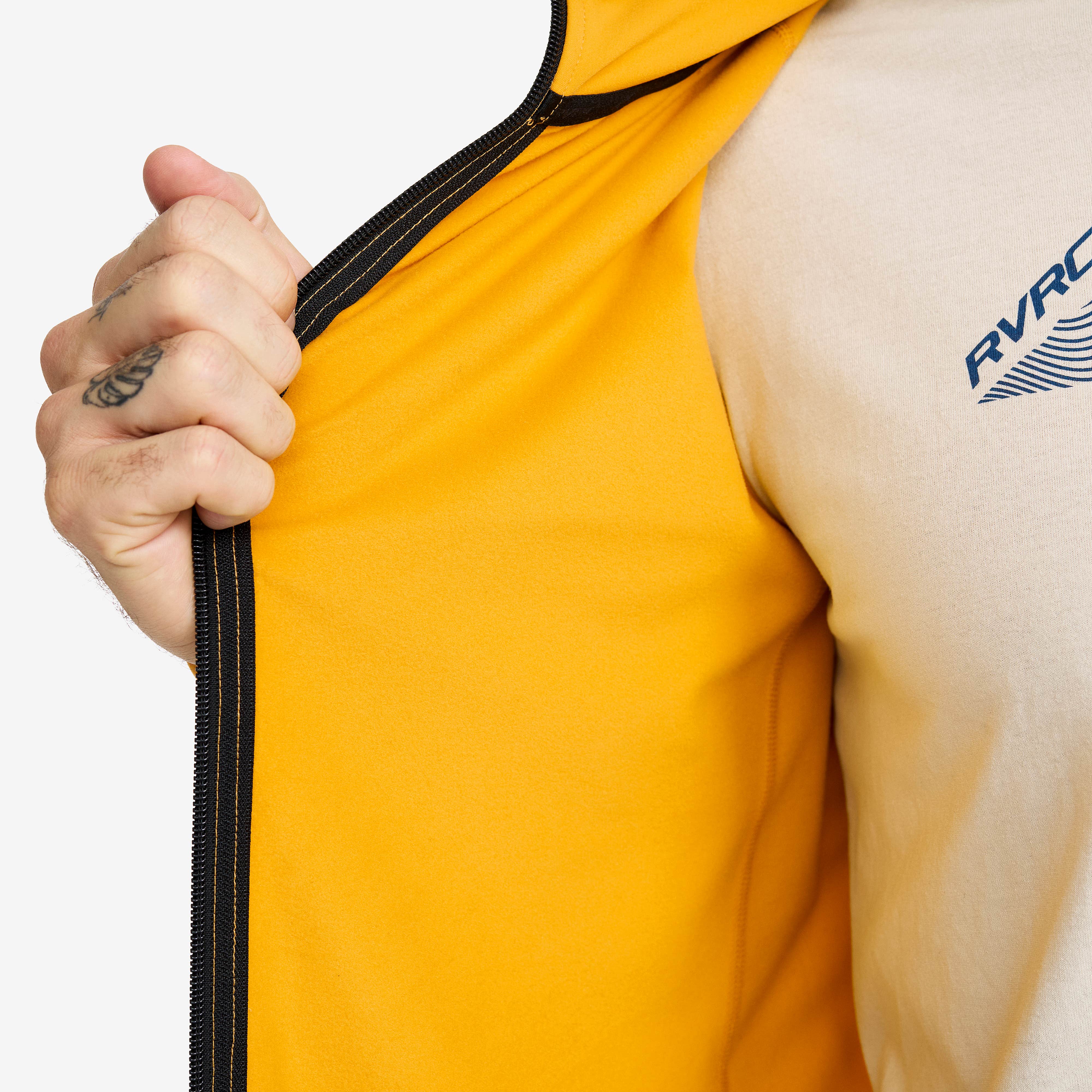 Evolution Light Stretch Fleece Hoodie Herre Nugget Gold