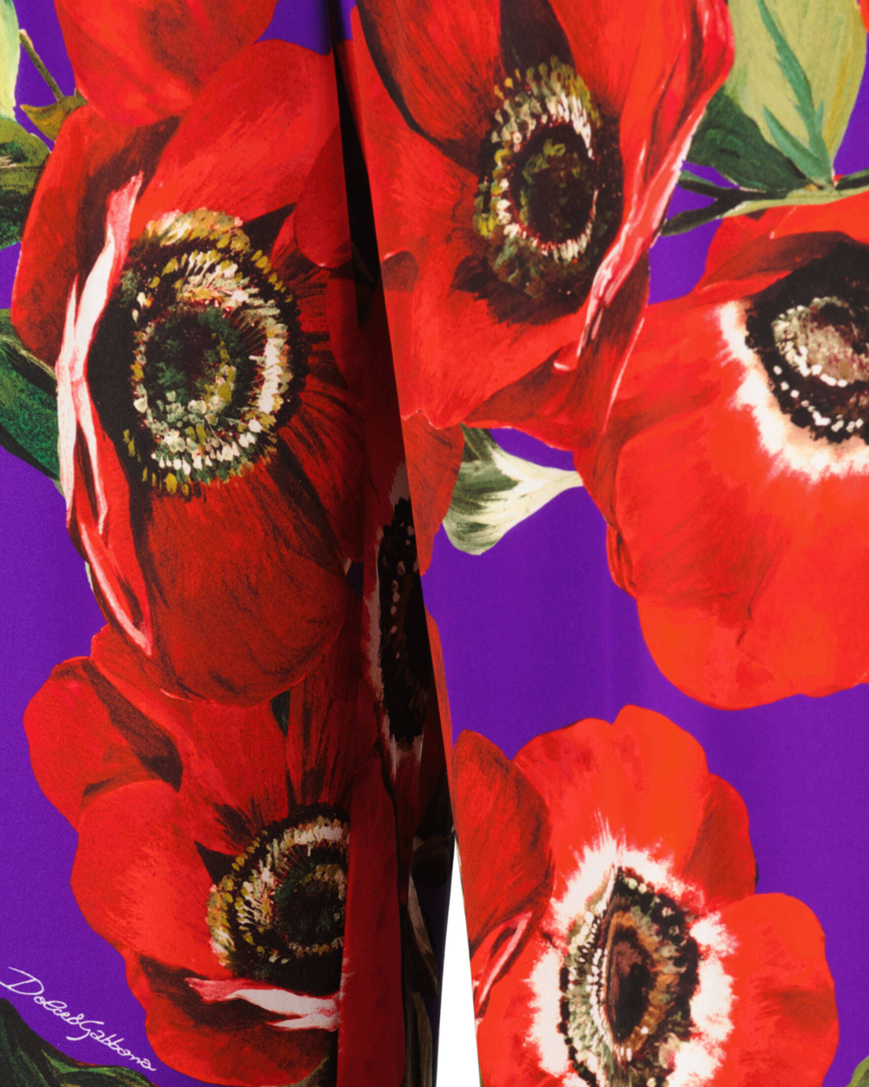 Dolce & Gabbana| Damen Hose aus Charmeuse-Seide