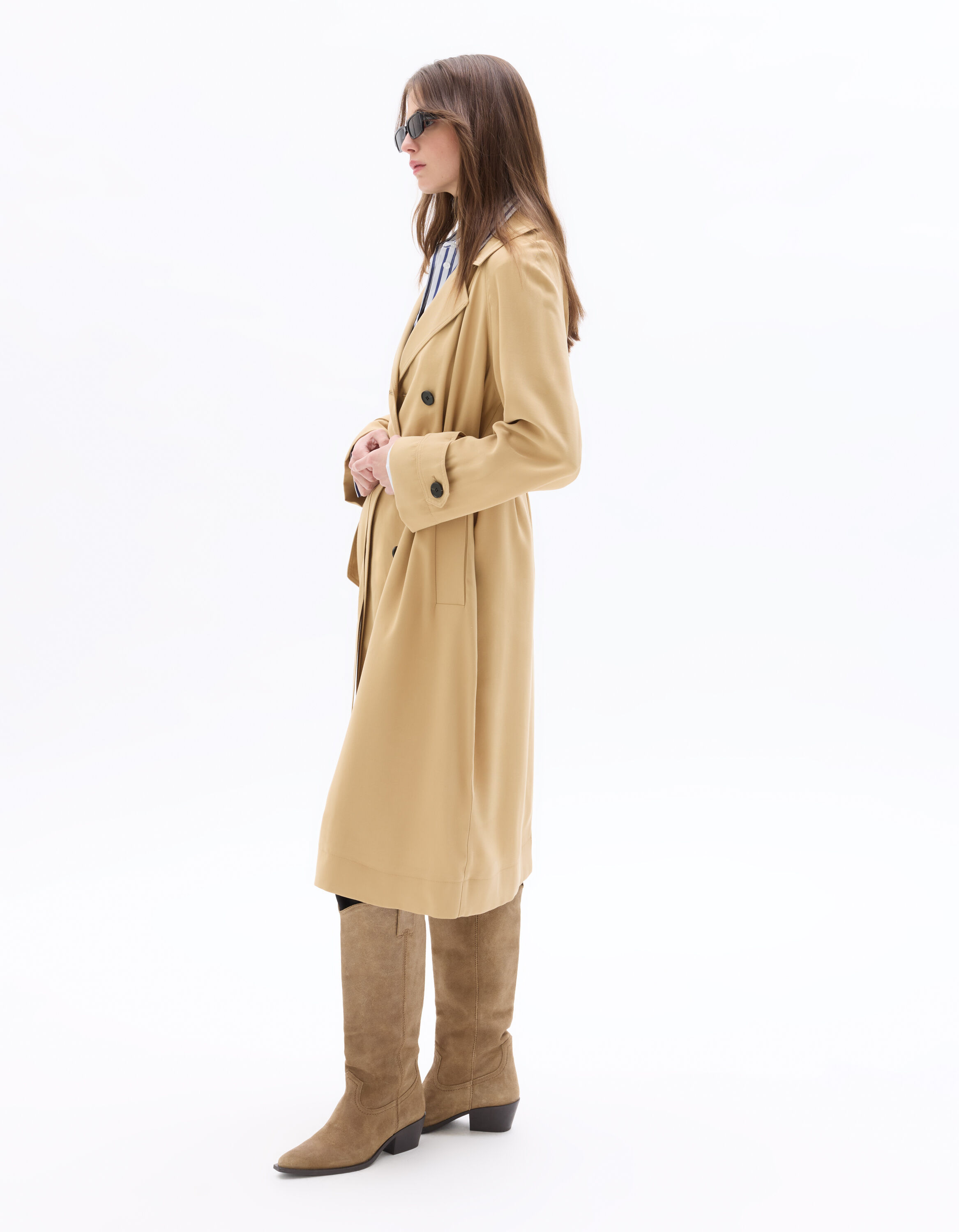 Trench fluide - beige