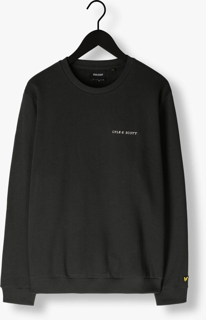 LYLE & SCOTT antraciet lyle & scott sweater embroidered crew neck sweatshirt