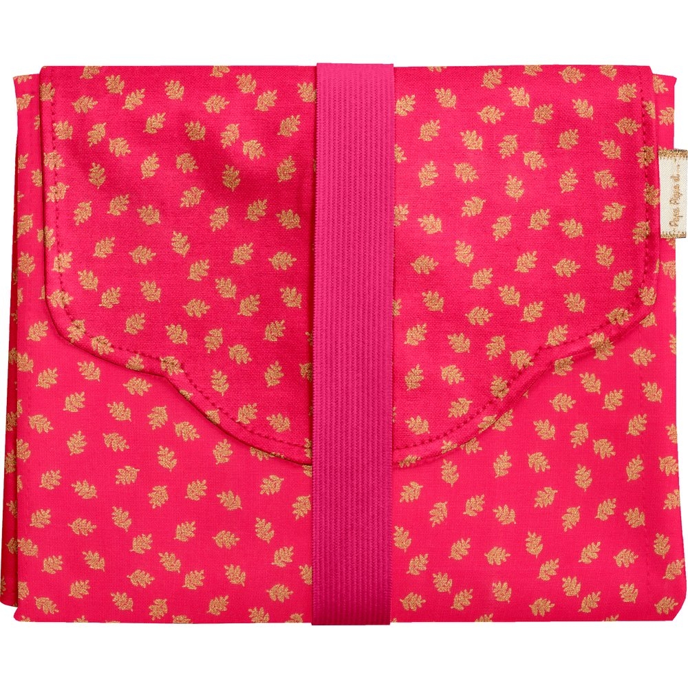 Tapis À Langer Feuillage Or Rose