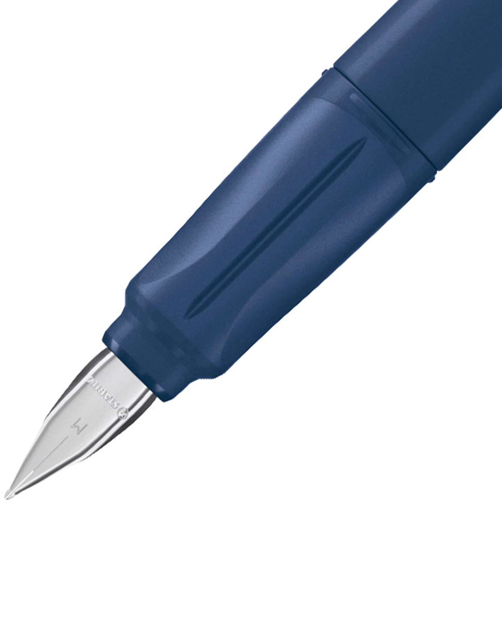 Schulfüller STABILO® EASYbuddy Feder M in stahlblau/limette