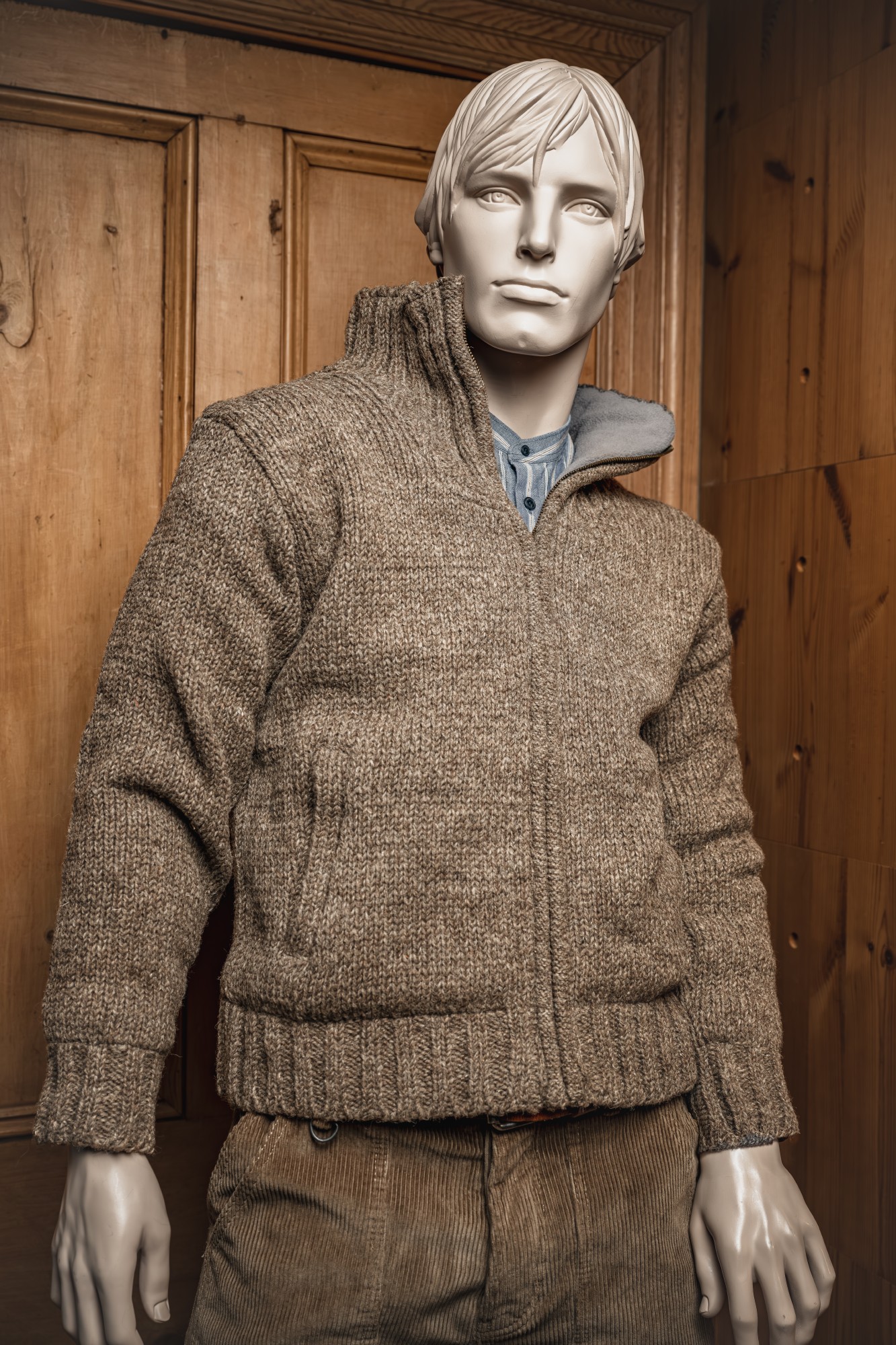 Strickjacke 'Canal', braun, in 3 Größen günstig bestellen