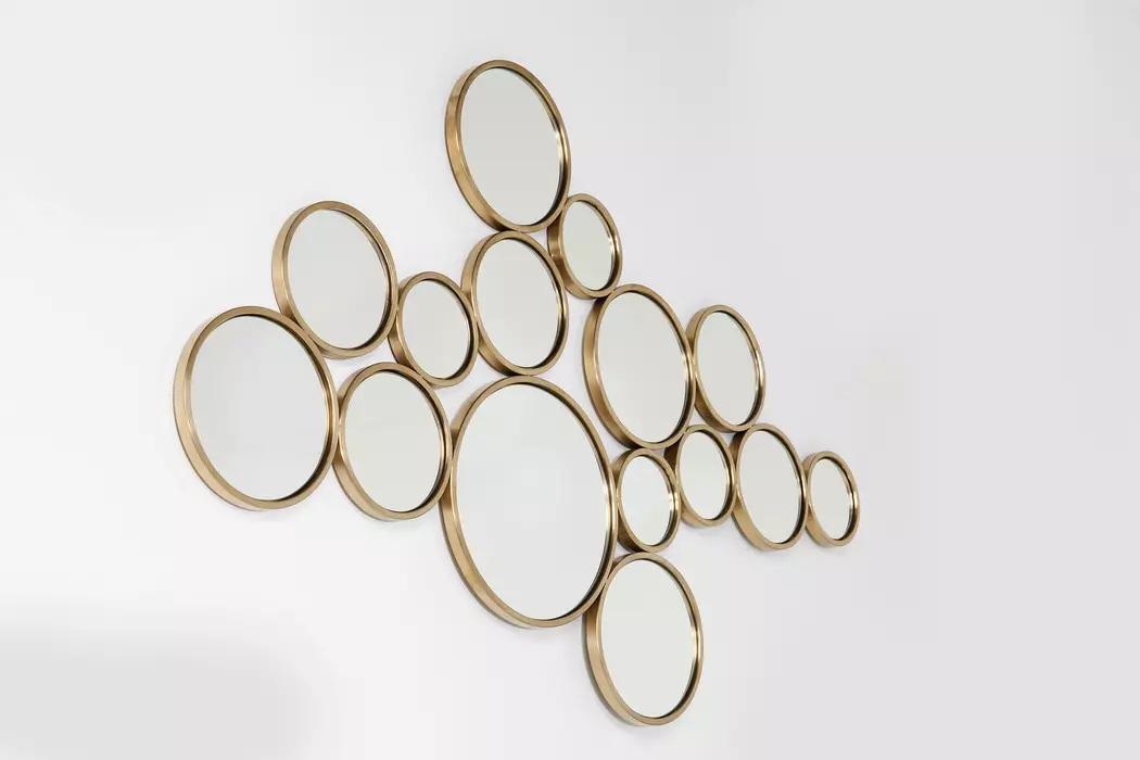 Wandspiegel Bubbles Brass