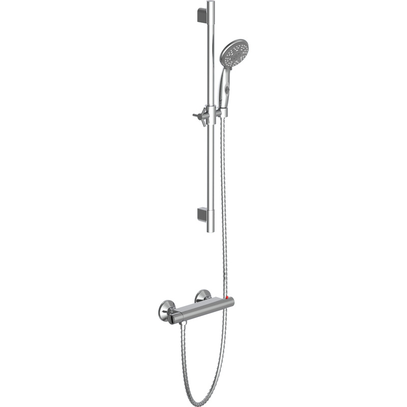 Schütte Aqua2Save doucheset met thermostatische douchekraan 5 standen chroom