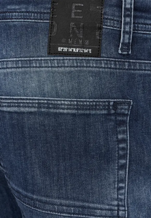 Slim Fit Jeans - indigo blue wash