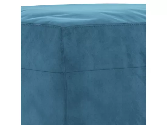 Repose-pied Bleu 60x50x41 cm Velours