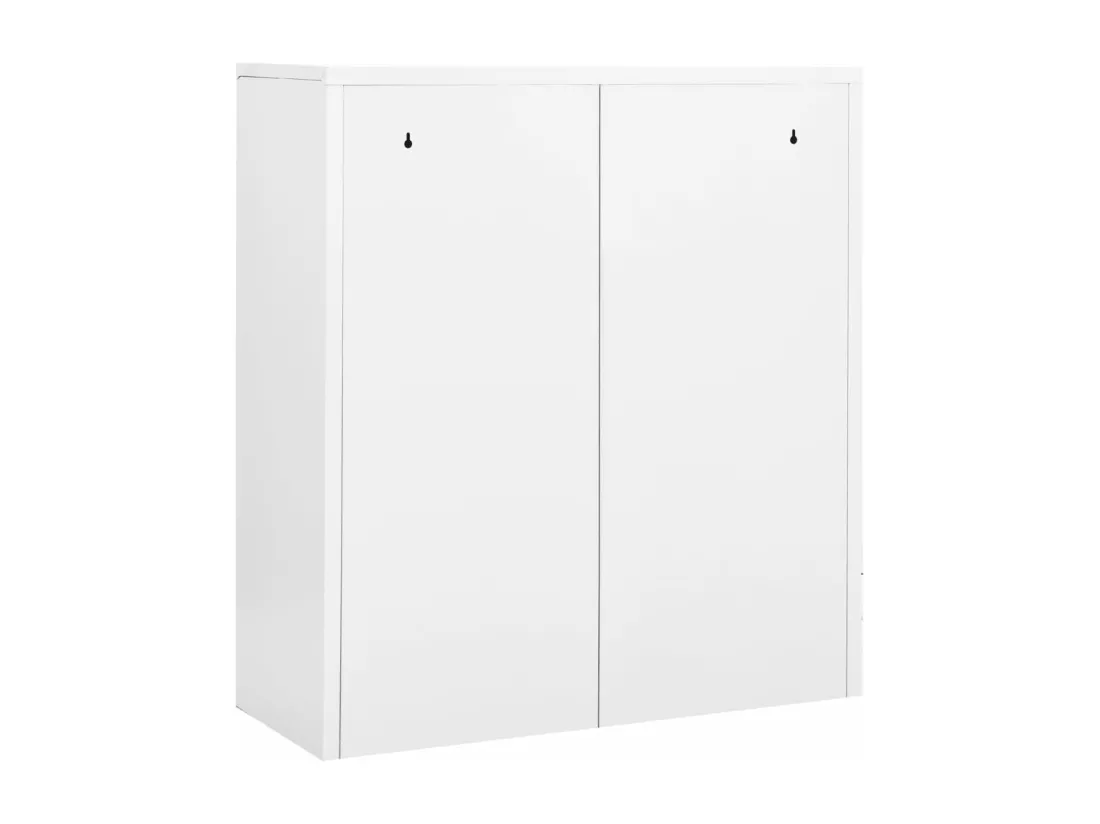 Armoire de bureau Blanc 90x40x102 cm Acier