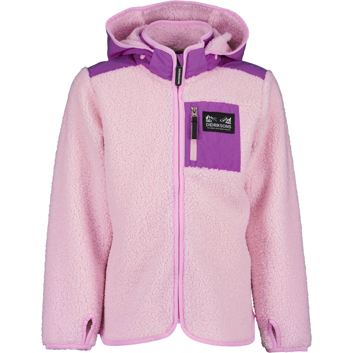 Didriksons Exa Full Zip Hood Fleecejakke Børn