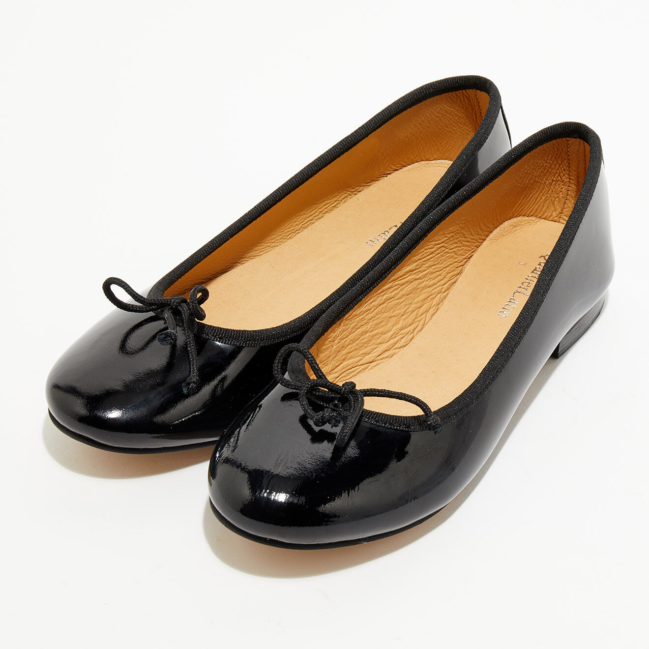 Quartier Latin Ballerines en Cuir verni Jeanne noires