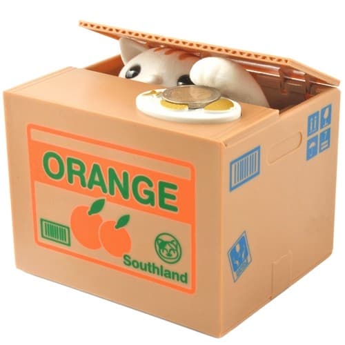 Batteridrevet sparegris - kattunge 22468