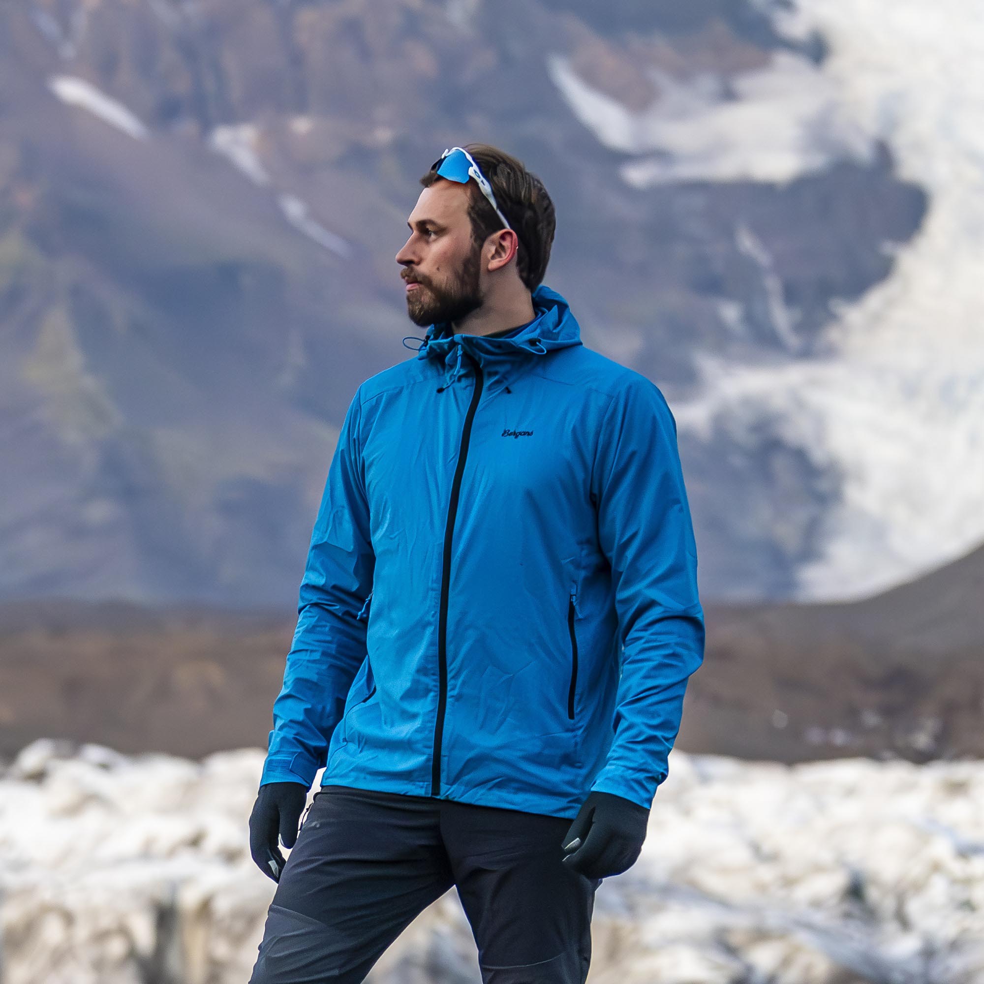 Rabot Windbreaker Jacket Herre Dark Aqua Lagoon