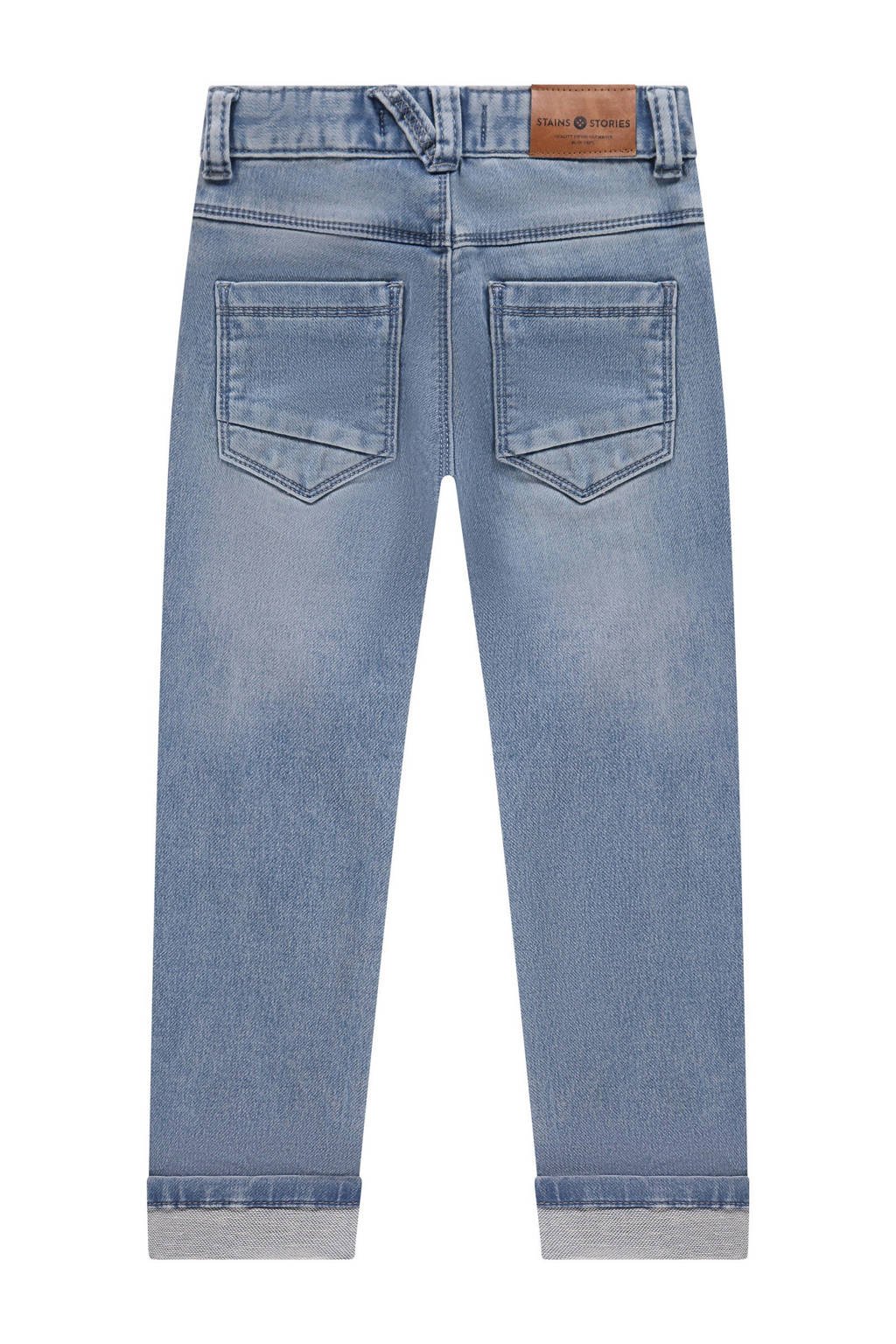 Stains&Stories regular waist regular fit jeans medium blue denim