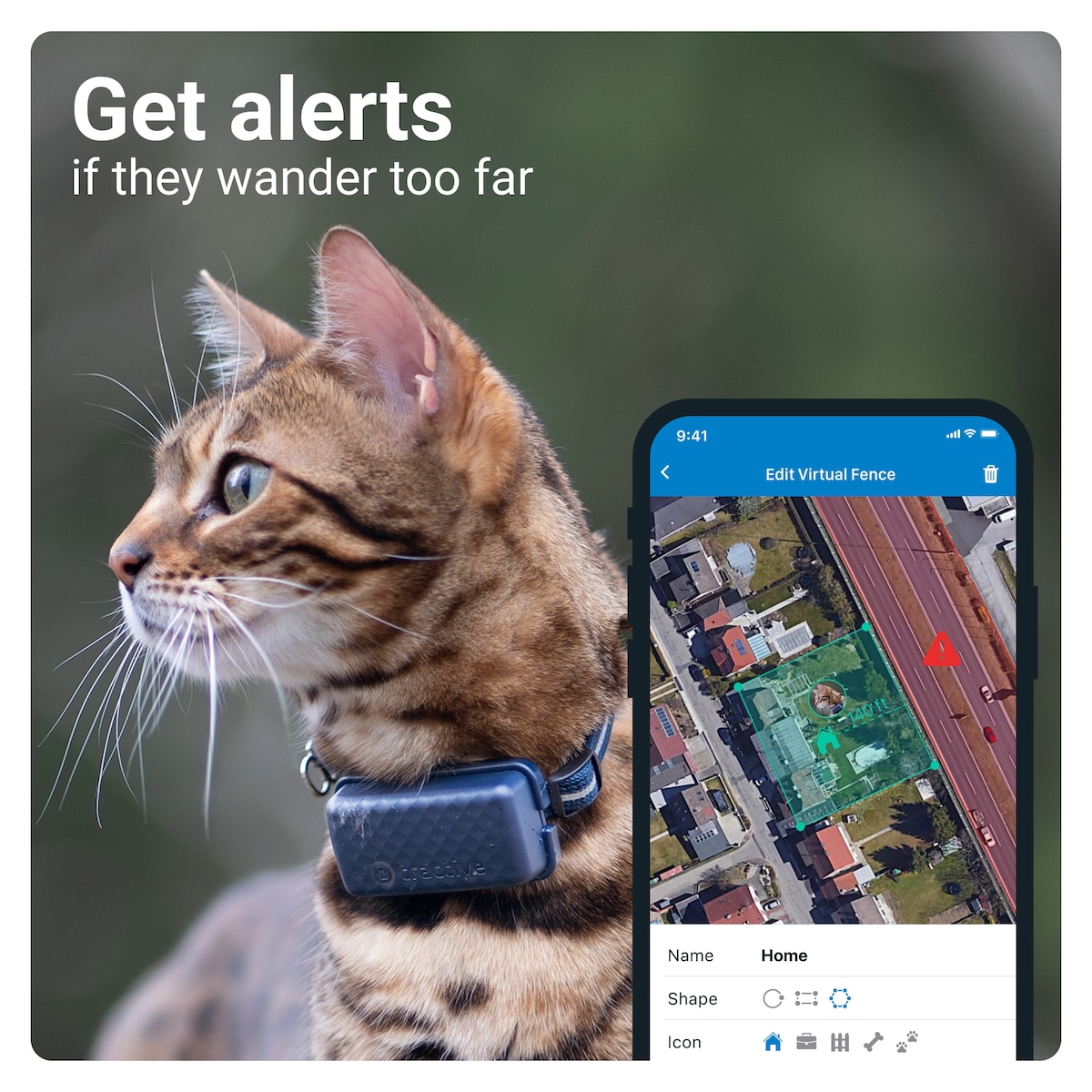 Tractive CAT Mini GPS tracker katt (blå)